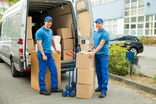 Careful handling of bulky household furniture in a Clapham property