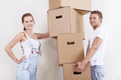 Local packing and unpacking support for a home or office move in Clapham