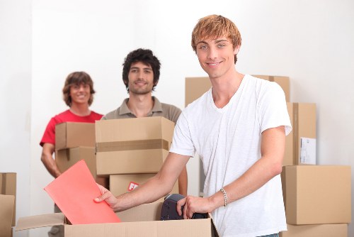 Specialist piano moving equipment used for a safe removal