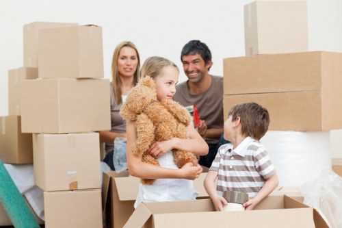 Moving van prepared for urgent removals in Clapham